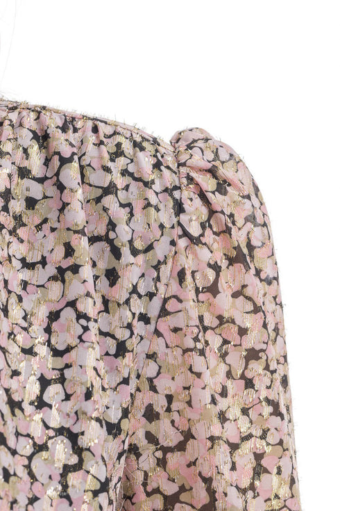Abito Donna con fantasia chemisier Nero rosa Liu Jo- Francavilla Moda